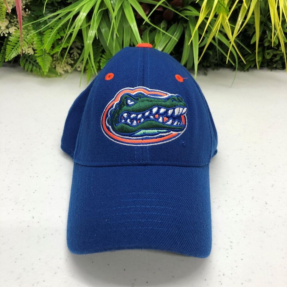 Florida Gators Hat Cap Fitted Mens One Size Blue NCAA Football Top Of The World